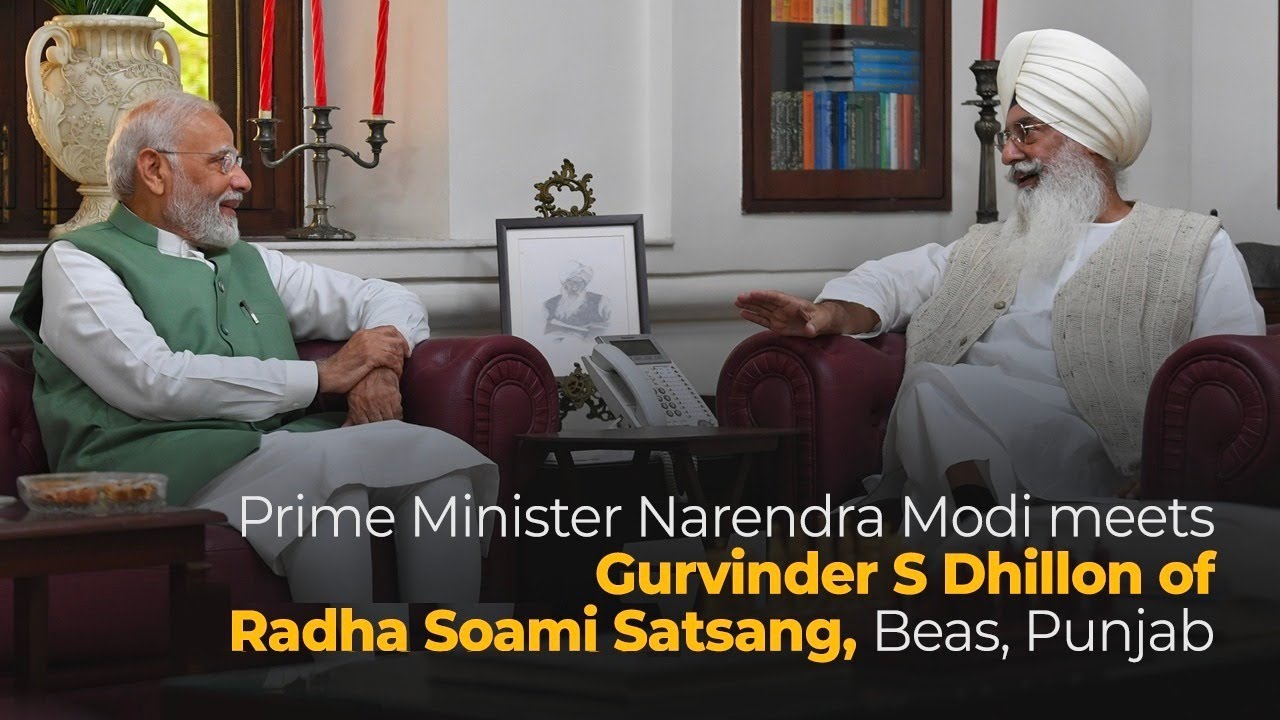 Prime Minister Narendra Modi meets Gurvinder S Dhillon of Radha ...