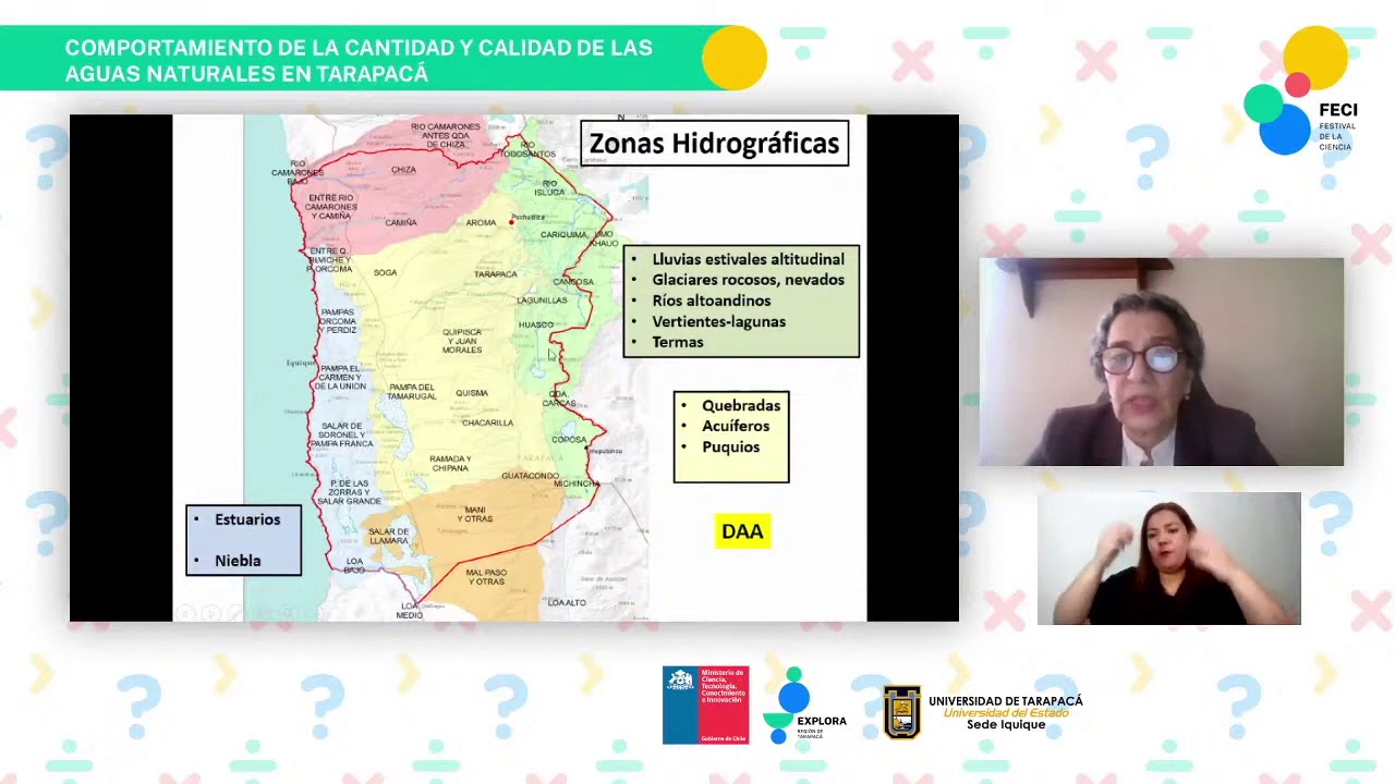 "Comportamiento de la cantidad y calidad de las aguas naturales en Tarapacá", UNAP | 12-11-2020
