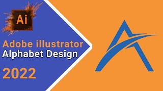 Alphabet Design ( A ) in Adobe illustrator 2022