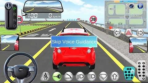 How to done road driving in 3d driving class in course test