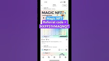 Magic NFT Referral Code = NXFFS1VMAQNQT magic nft referral code #shorts #magicnftreferralcode #nft