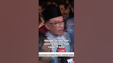 PM Anwar desak Muhyiddin untuk mohon maaf atas fitnah yang dilemparkan kepada beliau #pmx #felda