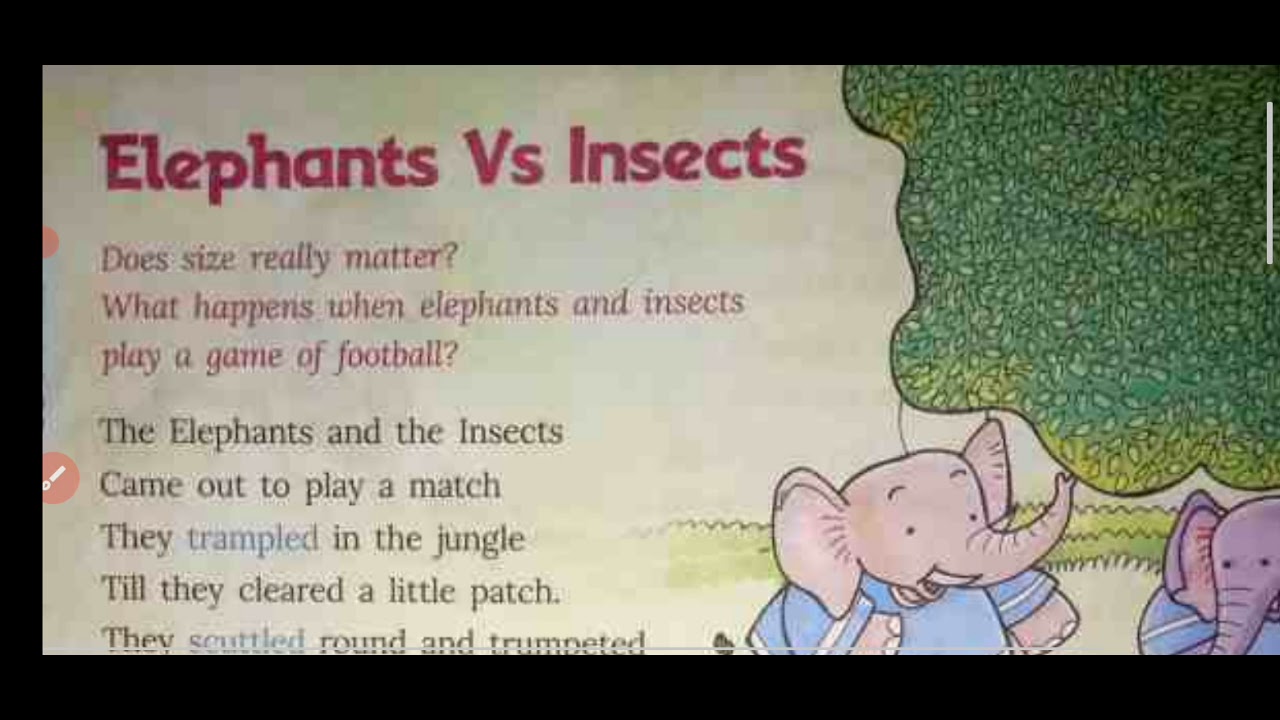 Elephant Vs Insect Elephants vs Insects Sec 3 Unit 2 class 6 - YouTube