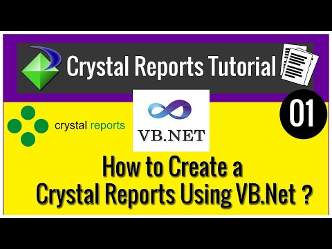 Crystal Reports Tutorial in VB.Net | CODERBABA | Part-01