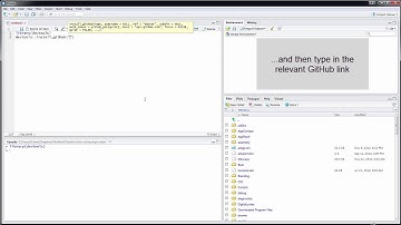 How to install R packages from GitHub in RStudio