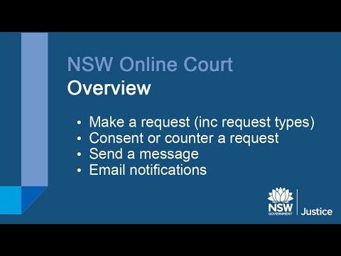 NSW Online Court Overview