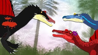Spinosaurus life | Dinosaurs cartoons - GreenSpino