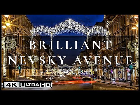 ⁴ᴷ 2022 NEVSKY PROSPEKT NEW YEAR. Magnificent  St. Petersburg  Walking Tour.