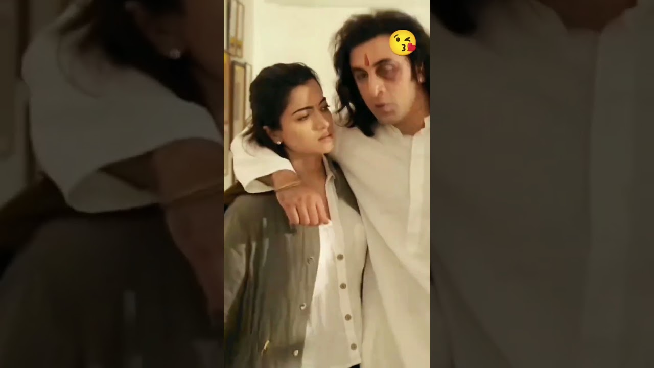 rashmika and Ranbir Kapoor kiss video 😘 