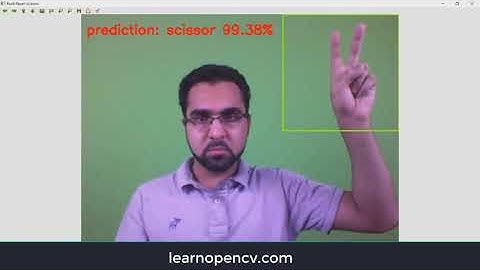 Image Classification demo for Rock paper Scissors playing AI Bot