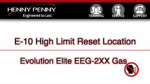 HP - Evolution Elite   E 10 High Limit Reset Location EEG Gas