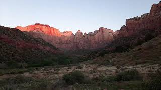 Sunrise at Zion National Park on May 1, 2020