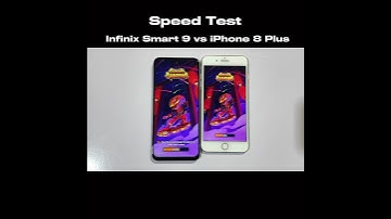 Infinix Smart 9 vs iPhone 8 Plus  - Speed Test