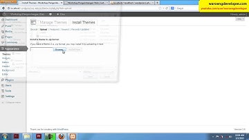 Waroeng Developer Tutorial: WP with XAMPP - Install Wordpress Theme