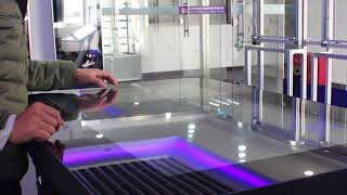 Coin touch game table