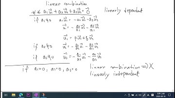 lec 6 선형대수학 : 선형결합,독립,종속 (linear combination, linearly independent, linearly dependent )