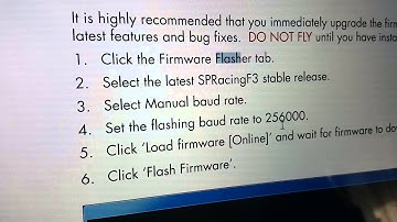 Cleanflight SPracing F3 firmware - RTFM edition