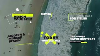 Modern Titles Premiere Pro Templates