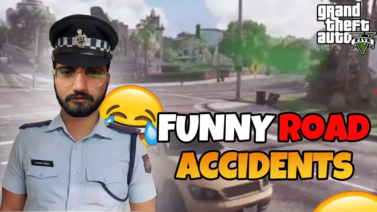Funny Road Accidents In gta 5 Roleplay YouTube