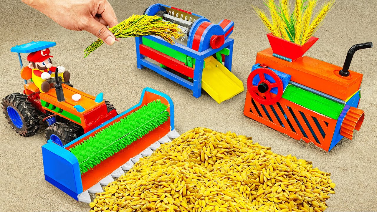 Diy tractor making mini Poprice Blasting Machine | diy Planting ...