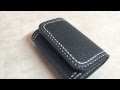 POSITIVE 革製品 三つ折り キーケース カードサイズ オーダーメイド プレゼント Xmas surprise present leatherwork