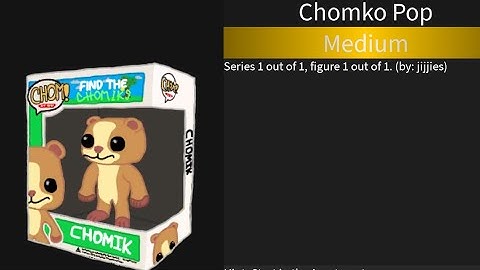 Find The Chomiks - Chomko Pop