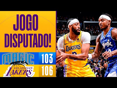 Lakers vencem Magic em jogo DISPUTADÍSSIMO! - Melhores Momentos