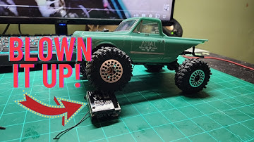 SCX24 ESC FINALLY BURNED UP