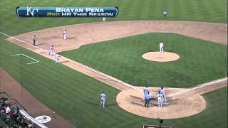 2011/05/27 Pena's three-run blast