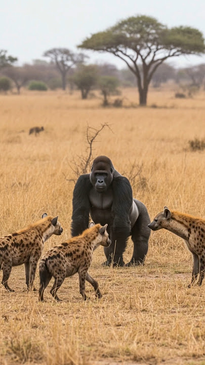 하이에나로 저글링하는 고릴라!! #ai  #저글링 #고릴라 A gorilla juggling into a hyena! #Juggling #Gorilla