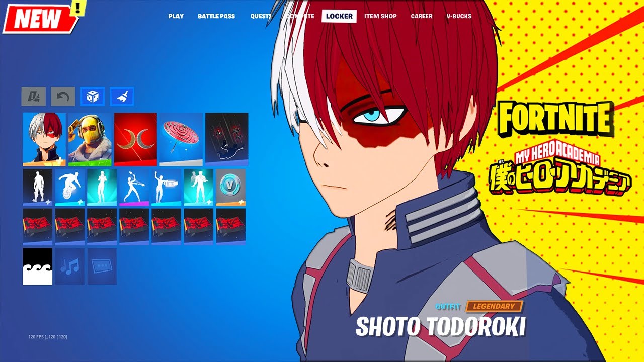 Fortnite adds new My Hero Academia characters, including Todoroki