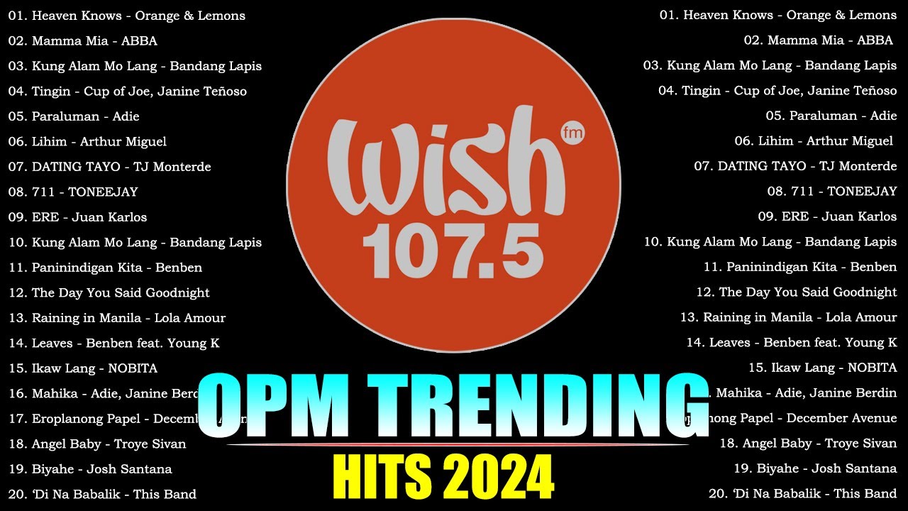 ⁣Best Of Wish 107.5 Songs Playlist 2024 - The Most Listened Song 2024 On Wish 107.5 #trending