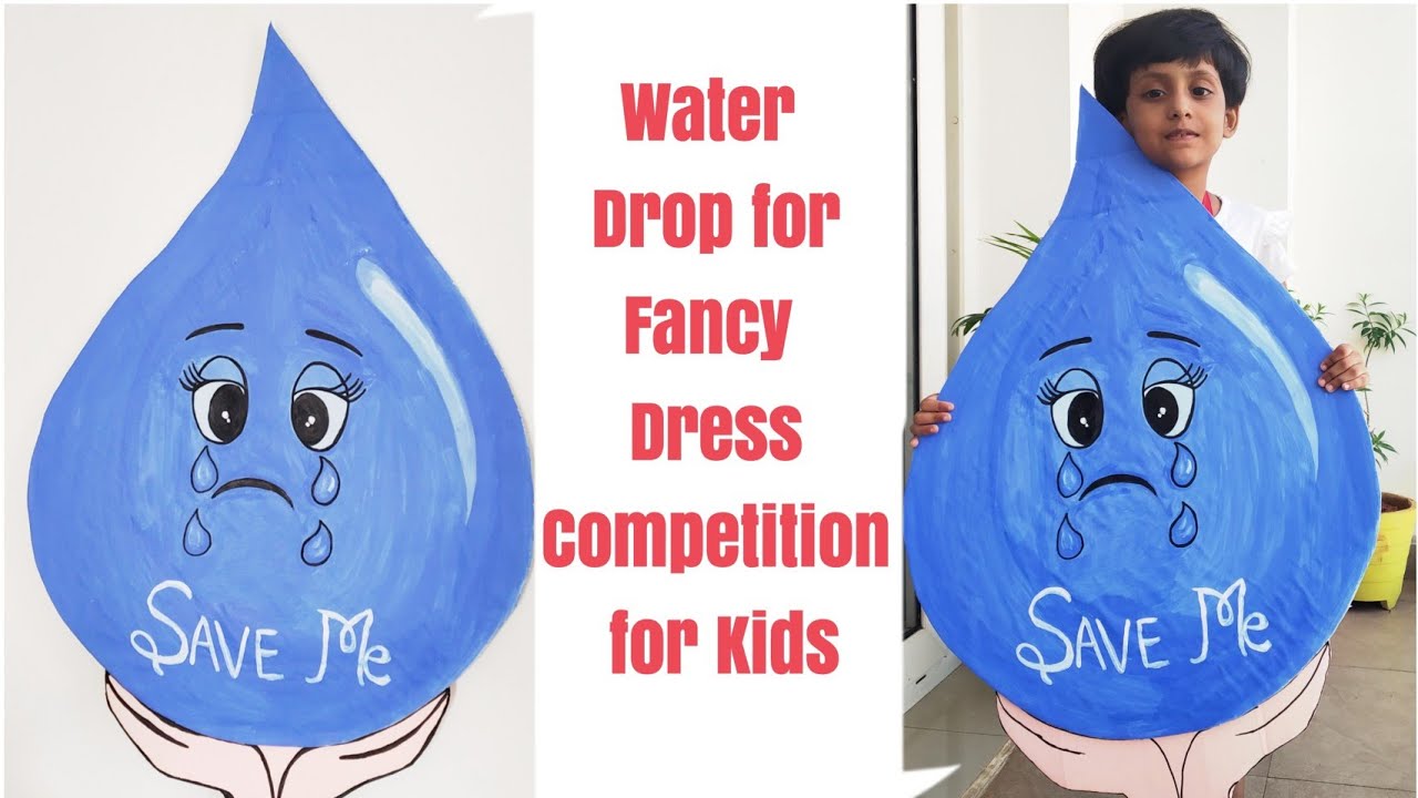 DIY A Drop Of Water For Fancy Dress Competition Water Drop As Fancy DIY A Drop Of Water For Fancy Dress Competition Water Drop As Fancy