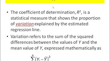 TSS, ESS, RSS - Estimation and interpretation in Excel