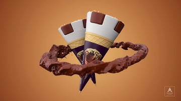 3d product visualisation -Ice-cream animation