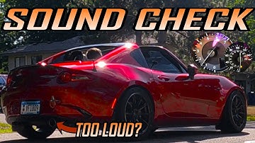 Headers + HKS = too LOUD for YOUR neighborhood? A quick look at our ND Miata