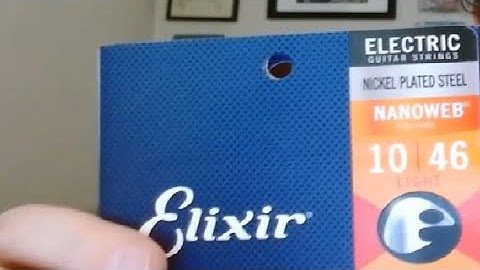 Elixir Strings   Nickel Plated Steel Electric Guitar Strings with NANOWEB Coating Review