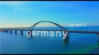 Cinematic drone ONE SHOT, Dji mini 2 4k // Germany Fehmarn Brücke //