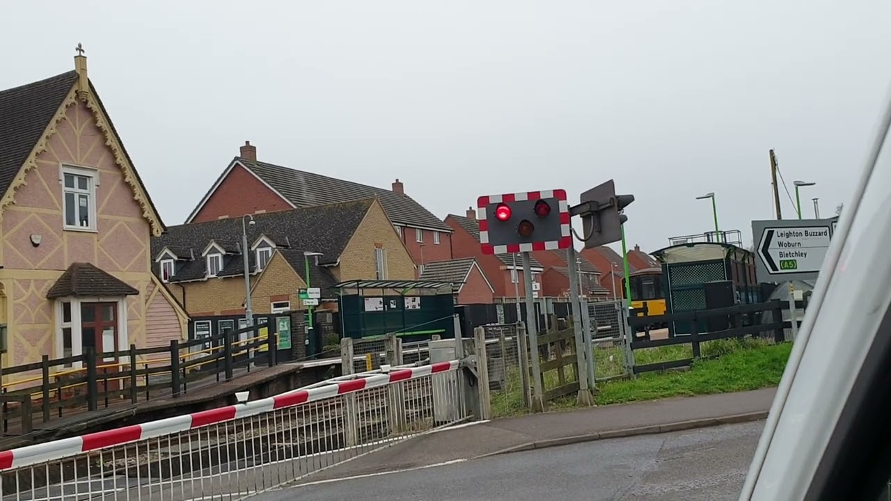 Woburn Sands level crossing, Buckinghamshire County England