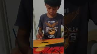 Painting using poster paint oil #subscribe #jacealcander #artshorts #fypシ #highlights