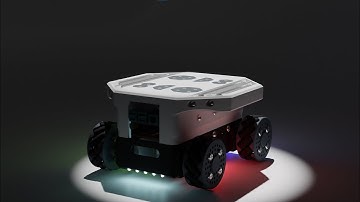 3D printed Omnidirectional Vehicle with Mecanum Wheels [EXPLODED VIEW]