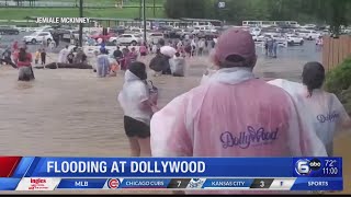 Heavy rains cause flash flooding at Dollywood, one injury reported