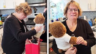 Mom reacts to teddy bear with Husbands voice who passed away **EMOTIONAL**