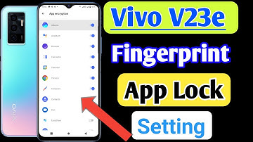 Vivo v23e fingerprint app lock/Vivo v23e me app lock kaise kare/apps lock setting