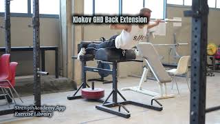 Klokov GHD Back Extension