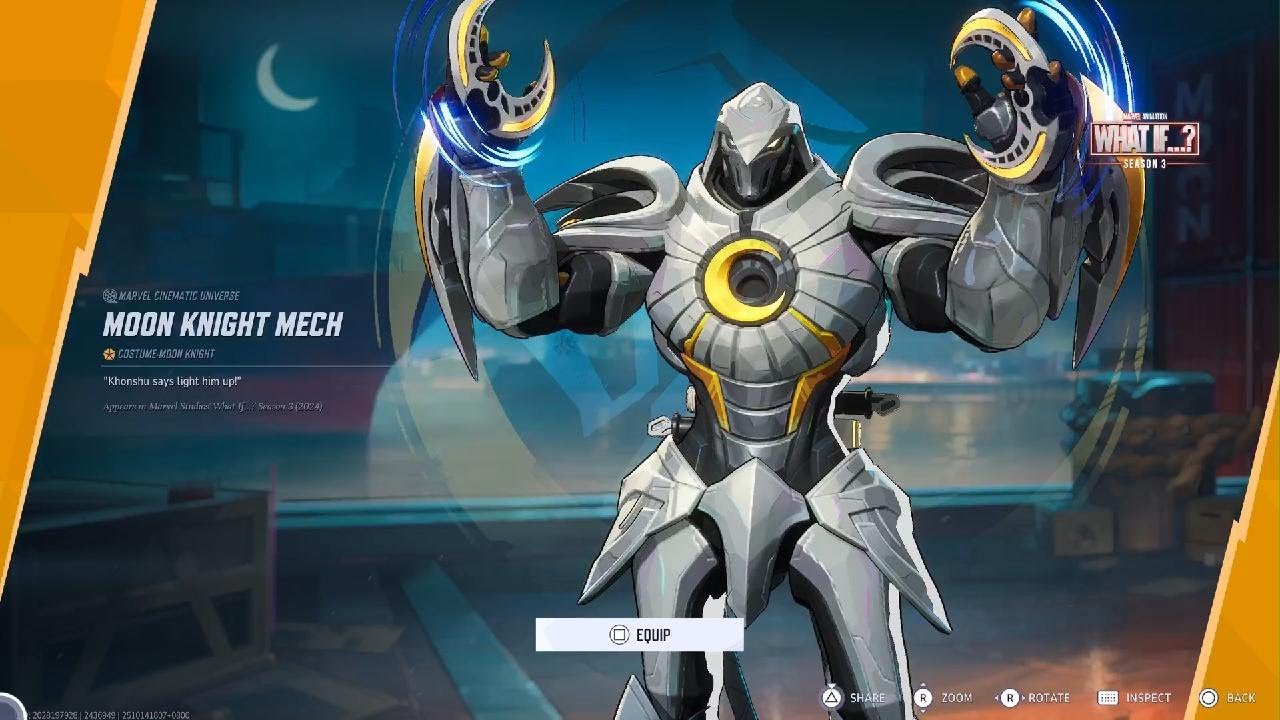 Marvel Rivals Moon Knight Mech Skin Acquired - YouTube