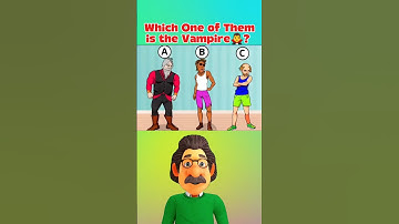 99.9% FAILS 😇, which one of them is the vampire🧛‍♂️?🤯🔥 #riddles #puzzle #quiz #shorts