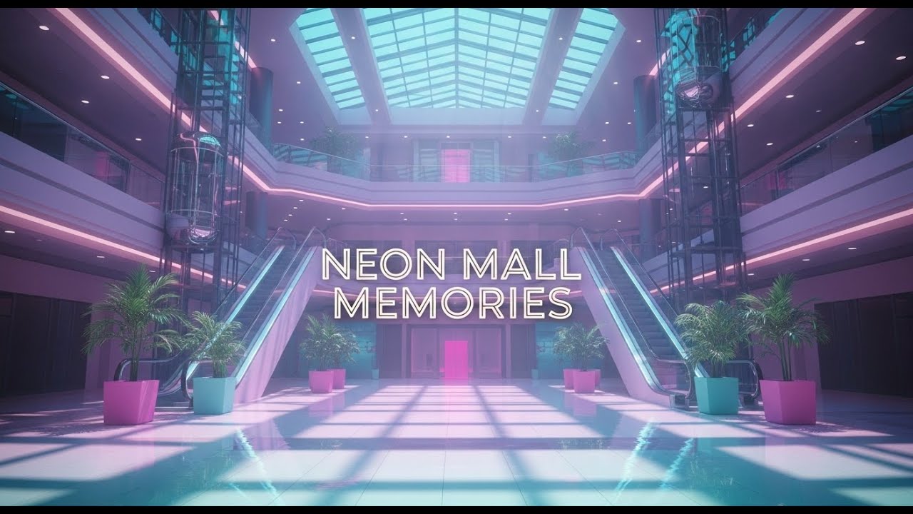 Deep Midnight Vaporwave Chill with Soft Neon Haze