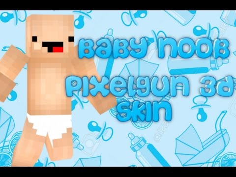 Pixelgun 3d Baby Noob Skin Easy Youtube - whyroblox noob skin pixel gun 3d 3000 views d youtube