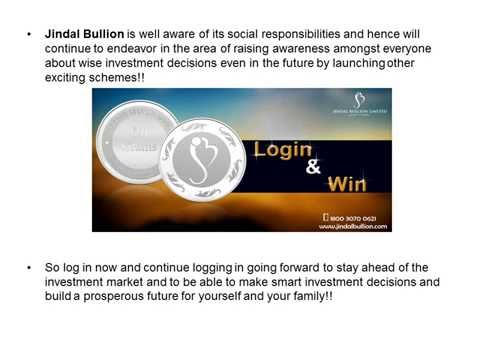 Login and Win Contest | Win Silver Coin | Jindal Bullion